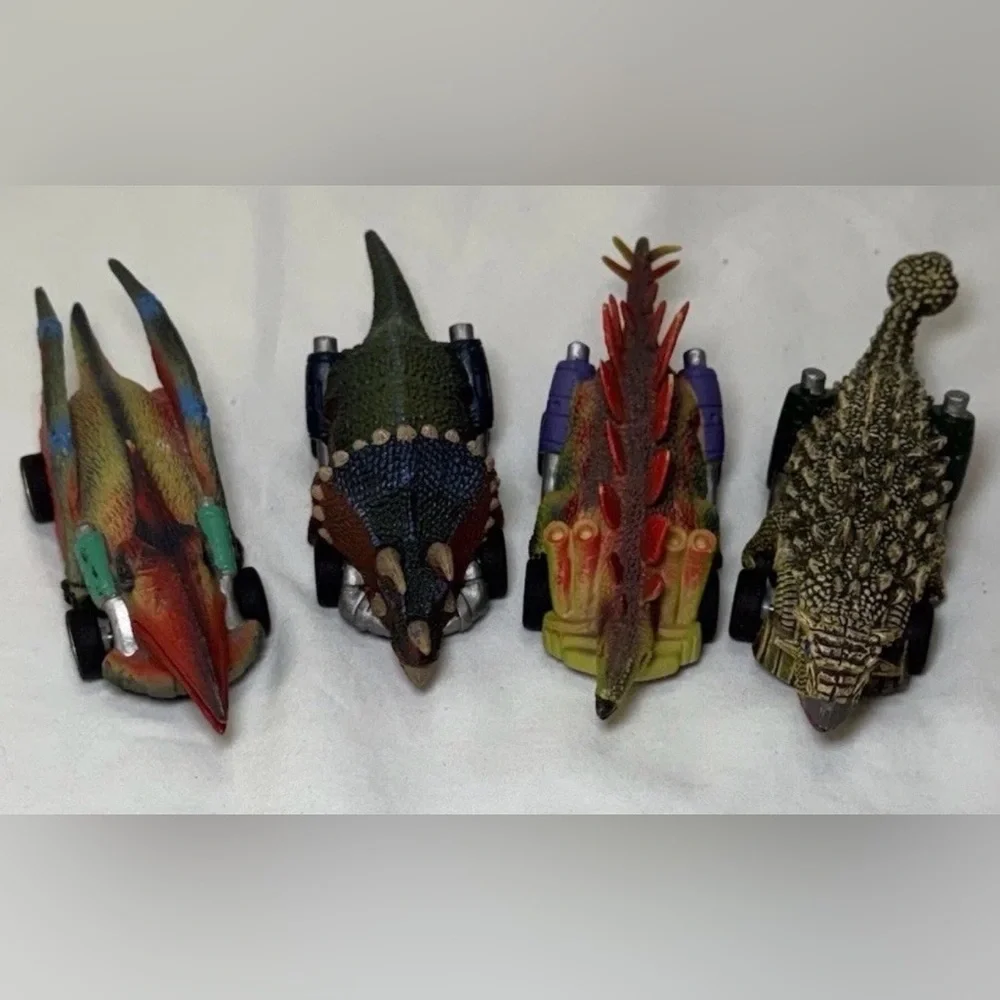 Dinosaur Toys for Kids 3-5 Pull Back Toy Cars 4 Pack Dino Toys for 3 4 5 and up